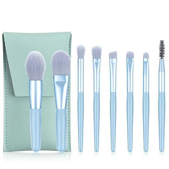 Handy Size 8 pcs Candy Color Makeup Brushes Tool Set - Picture 11 of 16
